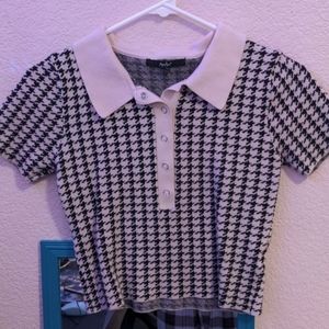 patterned formal button down